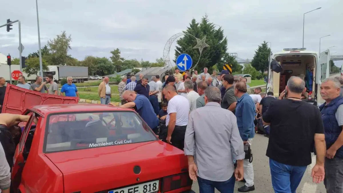 Giresun'da trafik kazası 4 yaralı