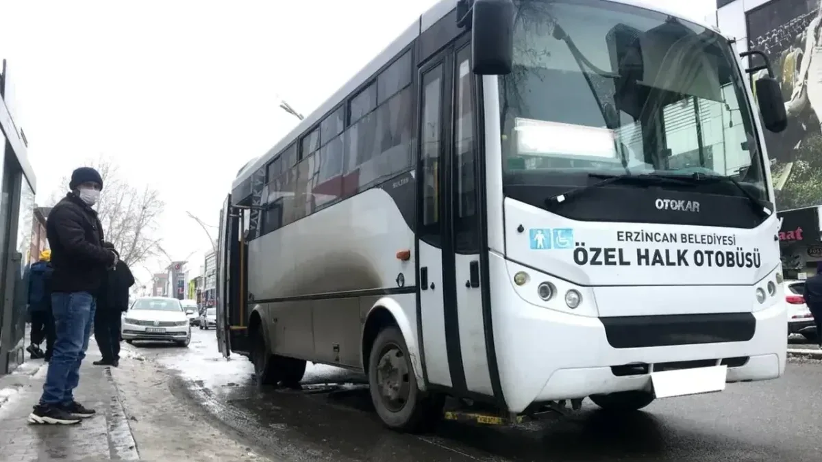 Erzincan’da halk otobüsü ücretlerine zam