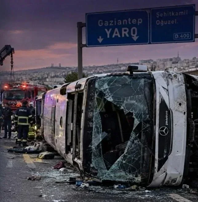 Gaziantep’te servis midibüsü ile otomobil çarpıştı: 7 ölü