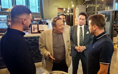 Vekil Arslan'dan Beypazarı'nda kafe ziyareti