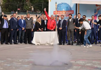 Keçiören’de model roketler gökyüzüyle buluştu