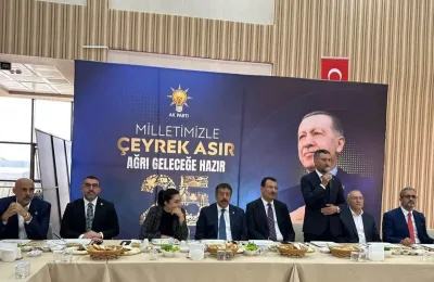 AK Parti Kars Milletvekili Adem Çalkın, Türkiye Yüzyılı Buluşmaları için Ağrı’da