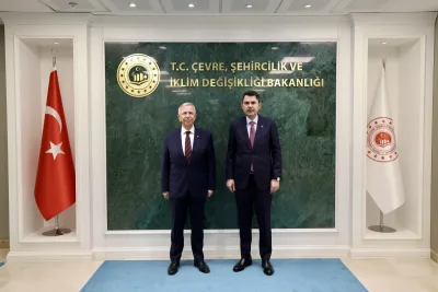 Bakan Kurum Ankara Büyükşehir Belediye Başkanı Mansur Yavaş’ı kabul etti